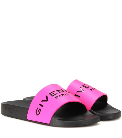 givenchy rubber slides light pink|Givenchy pink jelly sandals.